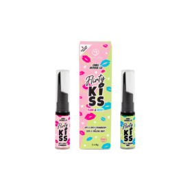 Gels pour Sexe Oral Fraise & Menthe  Flirty Kiss 2×8 gr Secret Play